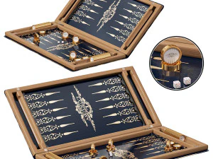 Hattrick backgammon map 3D Model
