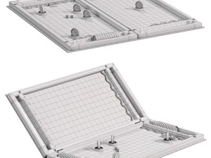 Hattrick backgammon map 3D Model