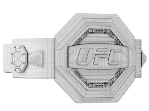 UFC Championship Belt 3D Model