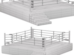 Boxing ring 3D Model