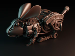 Tavşan Robotu 3D Baskı Modeli