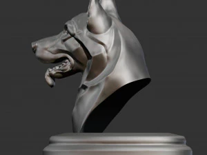 T&ecirc;te de chien de berger allemand stylis&eacute;e pour impression 3D Mod&egrave;le d'impression 3D Modèles 3D en vedette