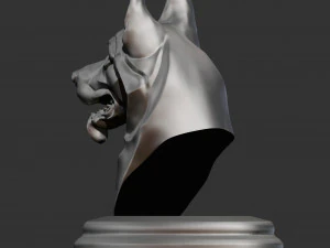 T&ecirc;te de chien de berger allemand stylis&eacute;e pour impression 3D Mod&egrave;le d'impression 3D Modèles 3D en vedette