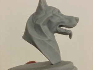 Stylized German Shepherd Dog Head for 3D Print 3D print model 3Dプリントモデル