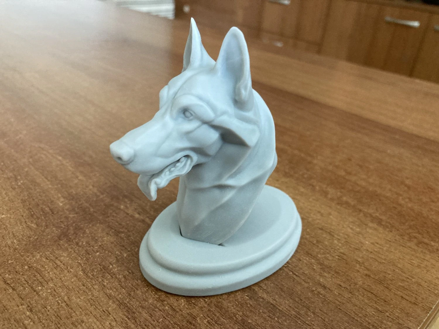 T&ecirc;te de chien de berger allemand stylis&eacute;e pour impression 3D Mod&egrave;le d'impression 3D Modèles 3D en vedette .c4d .max .obj .3ds .fbx .stl .blend 