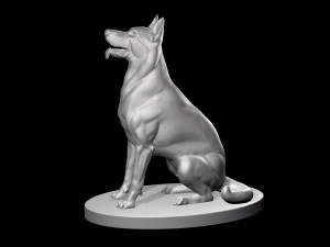 German Shepherd Dog 3D मॉडल