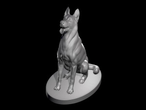 German Shepherd Dog 3D मॉडल
