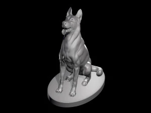 German Shepherd Dog 3D Model