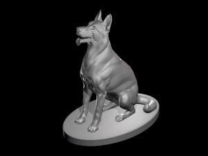 German Shepherd Dog 3D मॉडल
