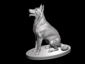 German Shepherd Dog 3D मॉडल
