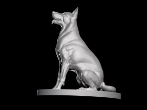 German Shepherd Dog 3D मॉडल