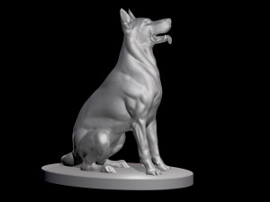 German Shepherd Dog 3D मॉडल