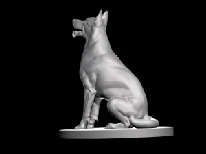 C&atilde;o pastor alem&atilde;o para impress&atilde;o 3D Modelo de impress&atilde;o 3D Modelo de Impressão 3D