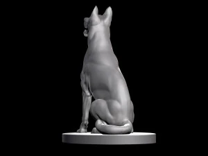 C&atilde;o pastor alem&atilde;o para impress&atilde;o 3D Modelo de impress&atilde;o 3D Modelo de Impressão 3D