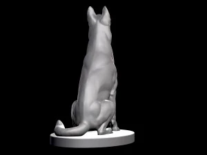 C&atilde;o pastor alem&atilde;o para impress&atilde;o 3D Modelo de impress&atilde;o 3D Modelo de Impressão 3D