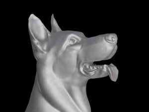 C&atilde;o pastor alem&atilde;o para impress&atilde;o 3D Modelo de impress&atilde;o 3D Modelo de Impressão 3D