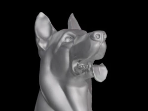 C&atilde;o pastor alem&atilde;o para impress&atilde;o 3D Modelo de impress&atilde;o 3D Modelo de Impressão 3D