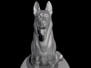 C&atilde;o pastor alem&atilde;o para impress&atilde;o 3D Modelo de impress&atilde;o 3D Modelo de Impressão 3D