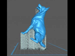 C&atilde;o pastor alem&atilde;o para impress&atilde;o 3D Modelo de impress&atilde;o 3D Modelo de Impressão 3D