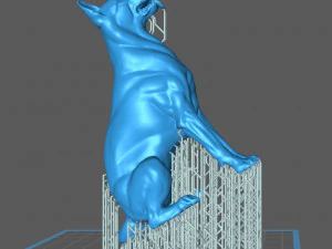 C&atilde;o pastor alem&atilde;o para impress&atilde;o 3D Modelo de impress&atilde;o 3D Modelo de Impressão 3D