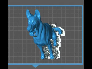 C&atilde;o pastor alem&atilde;o para impress&atilde;o 3D Modelo de impress&atilde;o 3D Modelo de Impressão 3D