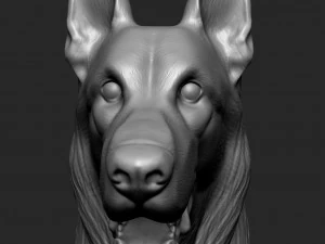 German Shepherd Dog - Low and High poly Model 3D Model