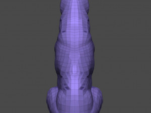 German Shepherd Dog - Low and High poly Model 3D Model