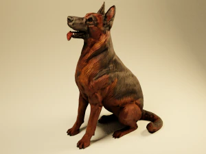 German Shepherd Dog 3D Model