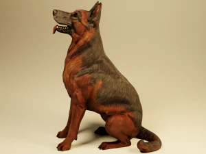 German Shepherd Dog 3D Model