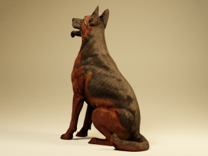 German Shepherd Dog 3D Model