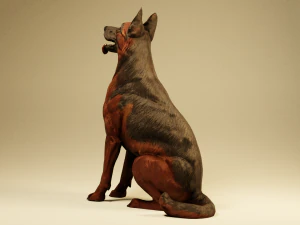 German Shepherd Dog 3D Model