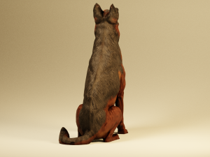German Shepherd Dog 3D Model