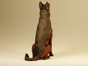 German Shepherd Dog 3D Model