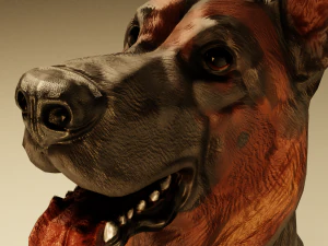 German Shepherd Dog 3D Model