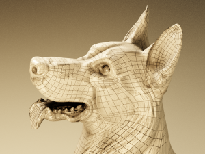 German Shepherd Dog 3D Model