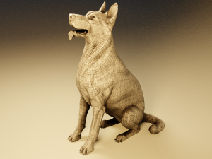 German Shepherd Dog 3D Model