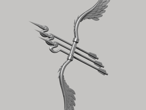 Stylized Bird Bow 3D मॉडल