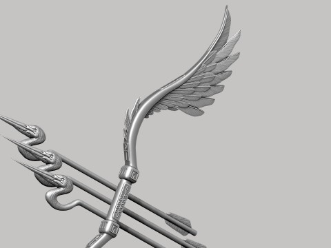 Stylized Bird Bow 3D मॉडल