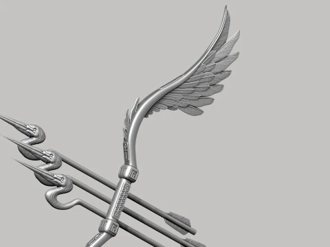 Arco de p&aacute;jaro estilizado Modelo 3D