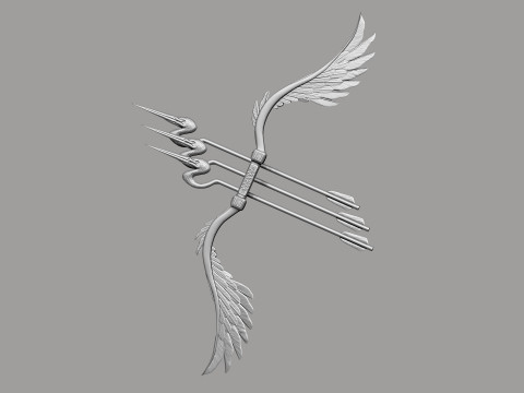 Stylized Bird Bow 3D मॉडल
