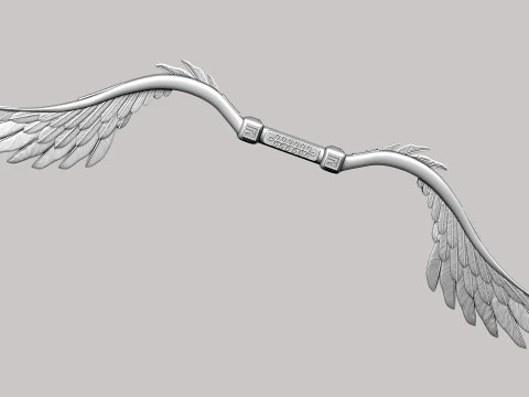 Arco de p&aacute;jaro estilizado Modelo 3D