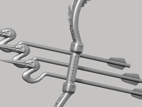 Arco de p&aacute;jaro estilizado Modelo 3D