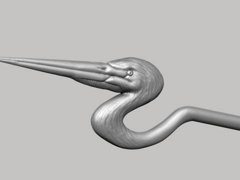 Stylized Bird Bow 3D मॉडल