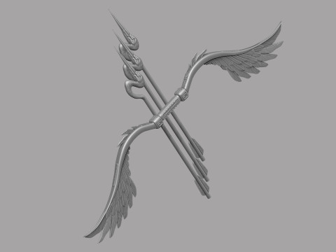 Stylized Bird Bow 3D मॉडल