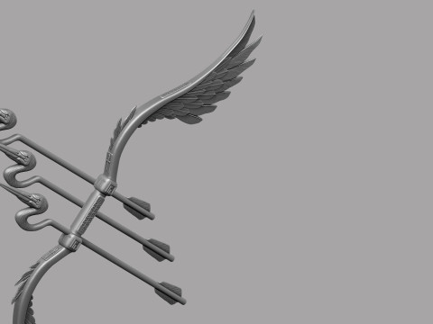 Stylized Bird Bow 3D मॉडल