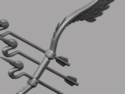 Stylized Bird Bow 3D मॉडल