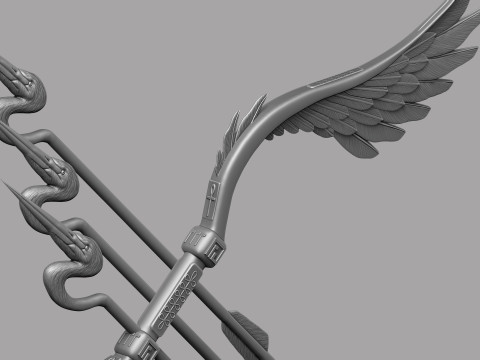 Stylized Bird Bow 3D मॉडल