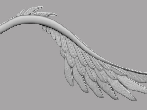 Stylized Bird Bow 3D मॉडल