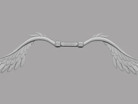 Arco de p&aacute;jaro estilizado Modelo 3D