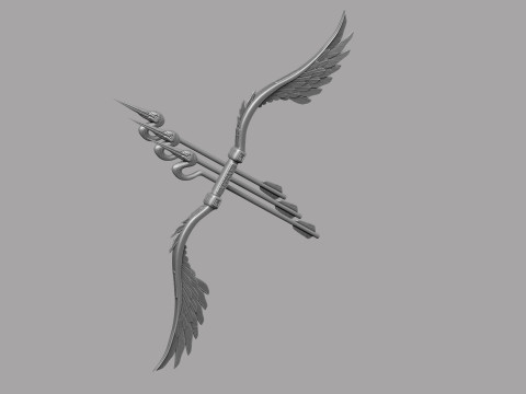 Stylized Bird Bow 3D मॉडल